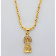 Women's Gold-Plated Bodhisattva Face Necklace