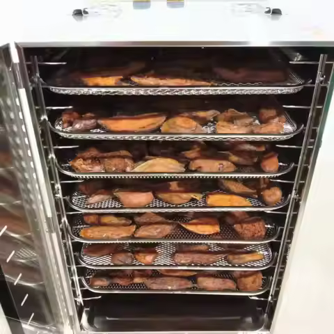 Commercial Fruit Vegetable Drying Machine 16 Trays Food Dehydrator For 40°C-90°C Stainless Steel Deh