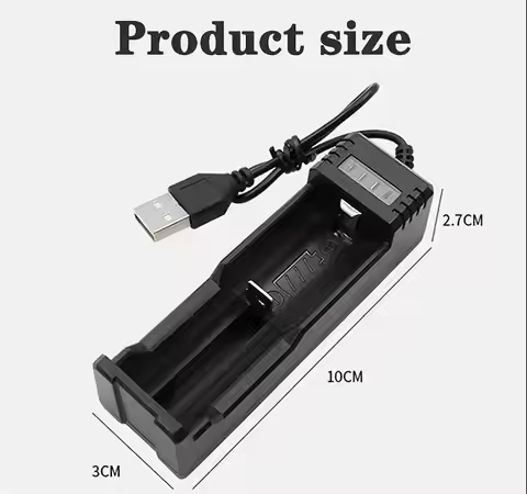 USB 3.7V 4.2V 16340 14500 18650 26650 Charge Lithium Battery Charger Suitable for 303 Laser Pen Batt