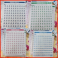 ♈ ☬ WINDOW CARDS A-1,S-1,M-1,D-1,A-2,S-2,M-2, D-2,A-3,S-3,M-3, D-3,A-4,S-4,M-4,D-4 (SOLD PER SET 4P