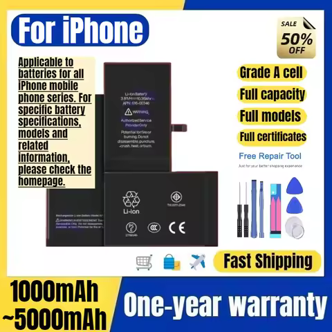 Battery for IPhone 8/8Plus/X/XS/XSMax/XR/11/11Pro/11PM/12/12mini/12Pro/12PM/13/13mini/13Pro/13PM/14 