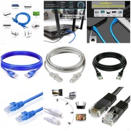 RJ45 Cat5E Cat6 UTP 4Pairs 24 AWG Ethernet WLan Patch Cable 1m,2m,3m,5m