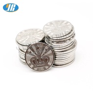 【big-discount】 500pcs Arcade Game Token 25*1.8mm Stainless Steel Acceptor Instead Of For Crane Vending Machine