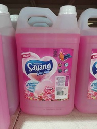 Sayang Detergent Rose Liquid 5 Liter-Deterjen Cair 5000ml-Sabun Cuci Pakaian Jerigen 5L-Warna Pink-M