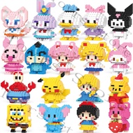 Cute Building Blocks Toy Kuromi Mini Cinnamoroll Building Block Nano Blocks Disney Cartoon doll Buil
