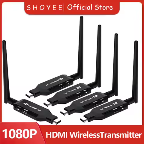 5G Wireless Video HDMI Transmitter and Receiver, HDMI Extender Meeting Bluetooth Audio Transmitter f