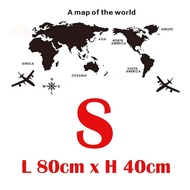 World Map Wall Sticker Acrylic 3D Solid Crystal World Map Wall Decoration Bedroom Living Room Office