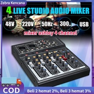 Mixer audio mini mixer audio 4 saluran mixer karaoke Studio Audio