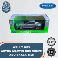 Nex welly Aston Martin DB9 Coupe Grey 1:18 Welly Door Openable Diecast Toy 100% Original New