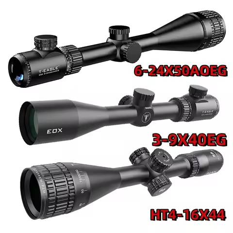 4-16X44 3-9X40 6-24X50 Optical Scope with Red/Green Illuminated Tactical Scope Optics Adjustable Out