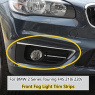For BMW 2 Series Touring F45 218i 220i Front Fog Light Trim Strips Car Exterior Styling Upgrade Acce