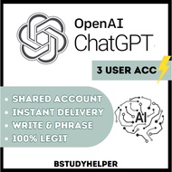 ChatGPT Plus Official Account (3 USER)⚡️ 𝗢𝗽𝗲𝗻𝗔𝗜 🔥 GPT-4o🔥Instant Delivery | Full Warranty | ChatGPT 