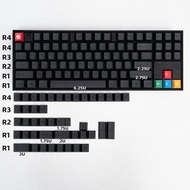 130 Keys Minimst black PBT Keycaps Dye Sublimation Cherry Profile English ese Keycap For MX Switch Mechanical Keyboard