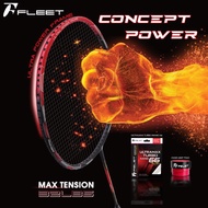 Fleet Concept Power Free String&Grip Racket Badminton Racket Raket Badminton Original Racquet Badmin