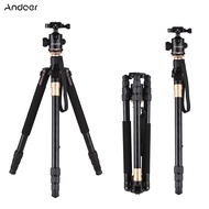 Andoer Q999 158cm/62in Portable Photography Tripod Monopod Stand Aluminum Alloy 360 Panorama Ball He