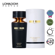 LONKOOM Original Noble Black Perfume 100ml EDP tahan Lama parfum Minyak Wangi Lelaki Floral Woody
