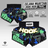 CELANA MUAY THAI ANAK HOOK FIGHT GEAR CTK002, MUAY THAI SHORTS KIDS, CELANA MUAYTHAI ANAK