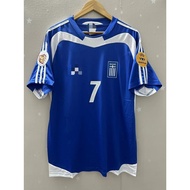 2004 Greece Home Retro Soccer Jersey Custom Football T-Shirt  CHARISTEAS Top Quality