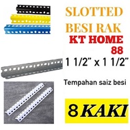 Besi angle Rak lubang 8 kaki/slotted angle bar 8 feet