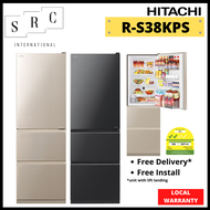 Hitachi R-S38KPS Solfege Stylish Fridge, 375L (Gift: Vacuum Container Set)