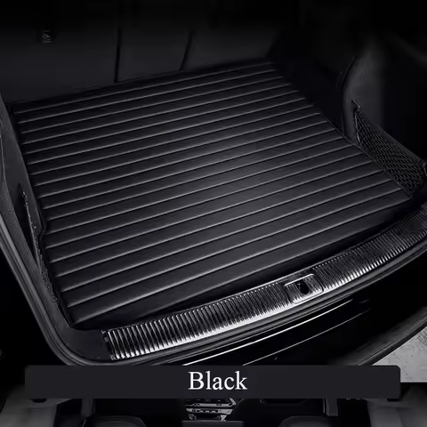 High Quality Striped Style Artificial Leather Car Trunk Mat for Bmw F01 7 Series E65 E66 F02 G11 G12