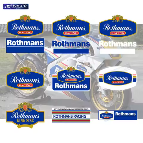 For Honda Rothmans NSR Motorcycle Accessories Body Racing Decoration Fuel Tank Engine Logo Fairing W