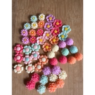 RM4.50/50 pieces : TF-815 - Resin - Bunga - Flower - 1.3 cm to 1.5 cm