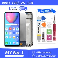 Original LCD with Frame for VIVO Y20/Y20i/Y20S/Y20A/Y12S/Y15A/Y15S LCD Display Screen+Touch Screen D