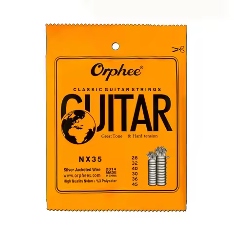 Orphee NX35 NX36 028-045 028-043 Classical Guitar Strings Nylon Silver Jacketed Wire Vacuum Packagin