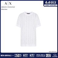 Armani Exchange เสื้อยืดผู้หญิง รุ่น XW000513-AF10835-F0028 - สีออฟไวท์