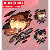Attack On Titan SCRATCH Waterproof Sticker