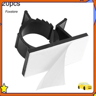 [Fx] 20Pcs Adhesive Cable Clip Holder Home Office Hotel Wire Organizer Lines Clamp