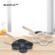 [Blesiya] 4 Cup Egg Frying Pan Cooking to Clean Home Mini Pancake Pan Fried Egg Cooker for Hamburger