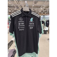 Mercedes AMG Petronas F1 2025 team polo-Black 1:1