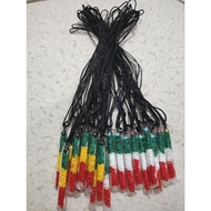 WHOLE SALE REGGAE NECKLACE GLASS TUBE (10PCS)