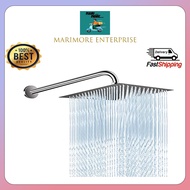 Stainless Steel Square Shower 4'' Head + 6'' Shower Arms / 6'' Shower Head + 6'' Shower Arms