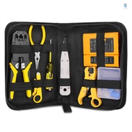 Handskit RJ45 RJ11 RJ12 Network Repairing Plier Tool Kit with Cable Tester Spring Clamp Crimping Tool Crimping Pliers