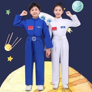 Role-Playing Costume Children's Space Suit Astronaut Pilot Space Suit Games Costume Performance Cost