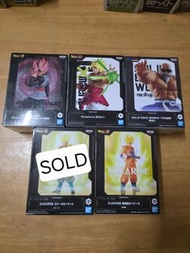 Dragon ball 龍珠 Clearise 悟空 超1 , 悟達爾 /  格比達 超1 融合 Gogeta  ，Match makers 黑悟空 桃紅 ， Gxmateria Broly 布羅利 