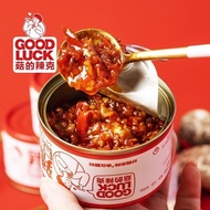 ZEJUN 8 Cans Shiitake Mushroom Sauce GOOD LUCK Spicy Noodles Hot Pot Dip Sauce Steamed Bibimbap Chil