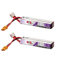 GAONENG 2PCS GNB 380mAh 3S LiPo Battery 11.4V HV LiHV 60c 120c Horizon eflite Cabled PH2.0 for Induc