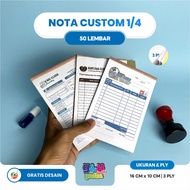 Print 1/4 3 Ply Notes, 75 Sheets, Free Design, Free Logo, Free Your Own Name Y&H yudha graphics