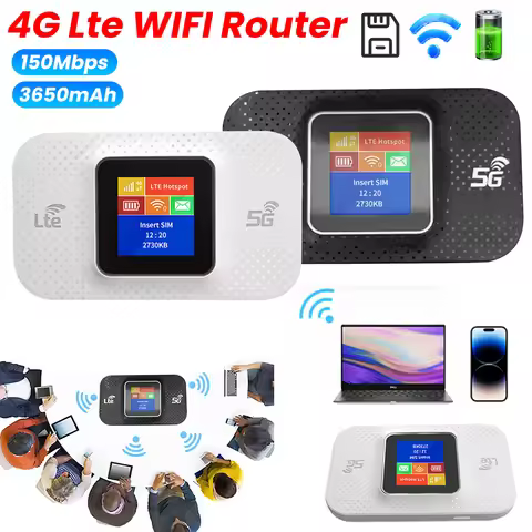 4G Lte WIFI Router Sim Card Slot Wireless Portable Router 150Mbps Mobile WiFi Router Pocket WIFI Rou