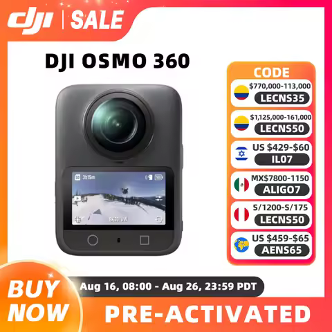 DJI Osmo 360 Camera 1-Inch 360° Imaging Native 8K 360° Video 4K/120fps & 170° Boost Video 120MP 360°