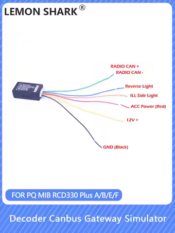 7 Lines Canbus Gateway Emulator Simulator Decoder For PQ MIB RCD360 RCD330 187B/E/F for VW Golf Jett
