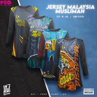 𝐃𝐉 𝐒𝐩𝐨𝐫𝐭 Baju Muslimah Jersi Malaysia / Baju Perempuan / Malaysia Jersey Merdeka Muslimah / Muslimah Wear