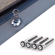 4PCS Car Door Pin Lock Knob Pull Pins Cover For Mercedes Benz AMG W210 W211 W124 W168 W176 W203 W204