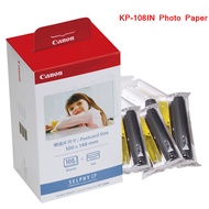 Canon Selphy Photo Paper and Ink KP-108IN Refill 4 x 6 Paper Glossy Water-proof Clear-printing Compatible for Canon Selphy CP1500 CP1300 CP1200 CP1000 Wireless Photo Printer