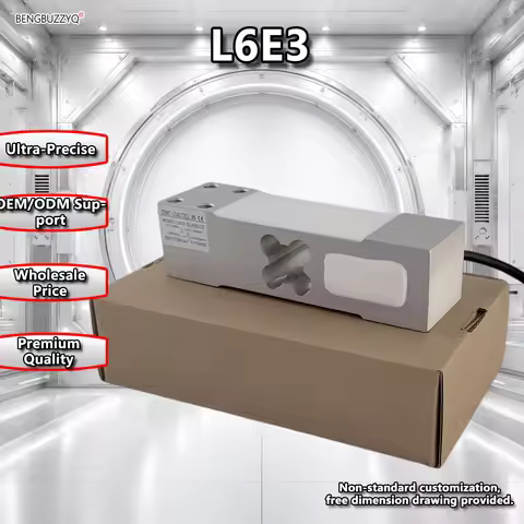 ZEMIC L6E3 Shear Beam Load Cell, C3 Accuracy Weighing Sensor, 50/60/80/100/150/200/300kg Options, 2.