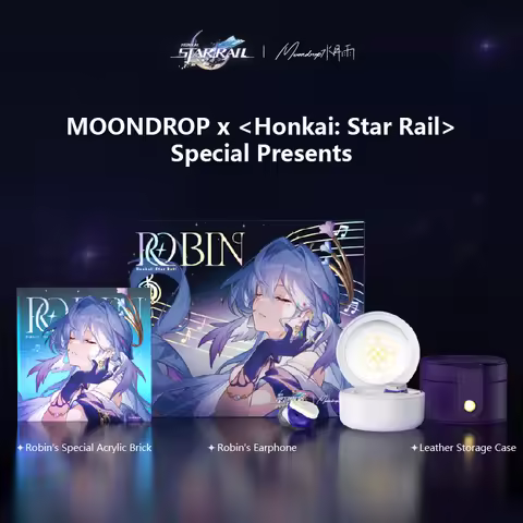MOONDROP ROBIN Earphone Honkai Star Rail Robin's Earphones TWS Hybrid Dynamic Driver + Planar Driver